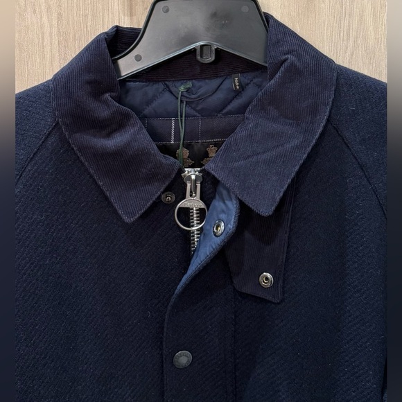 NWTs Barbour Wool Bedale Jacket. Navy. Large - Picture 4 of 12